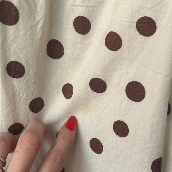 Polka Dot Tie Front Midi Dress – Cottagecore / French Girl - Picture 8 of 10